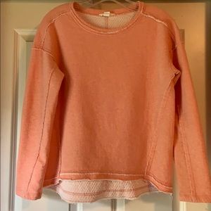 Caslon Peach Sweatshirt - Size S
